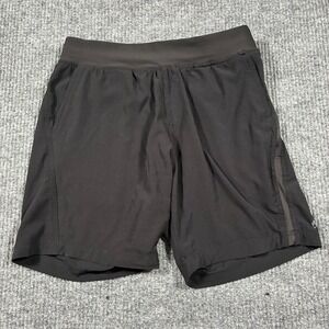 V1RYA Mens Running Shorts Size Medium Black Pull On Stretch Drawstring Athletic